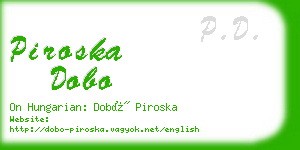 piroska dobo business card
